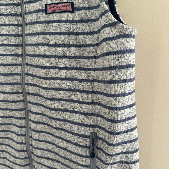 Vineyard Vines Women’s Fleece Striped Zip Vest - Picture 4 of 4